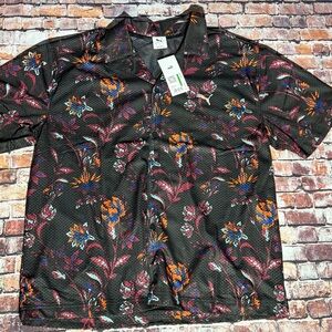 Puma Black Floral Men's Shirt
